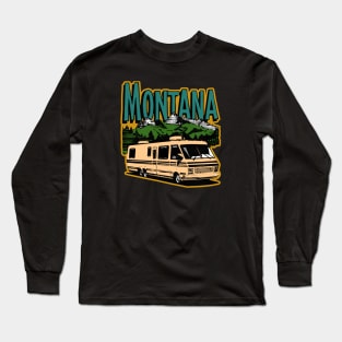 Vintage Montana Travel Long Sleeve T-Shirt